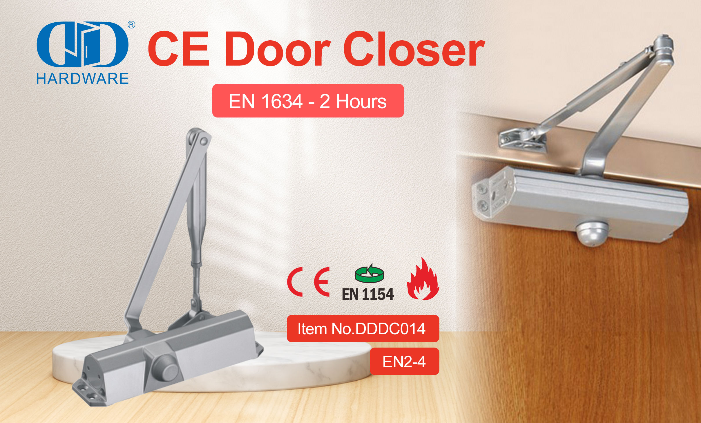 CE EN1154 自闭式铝质商用外门慢闭器